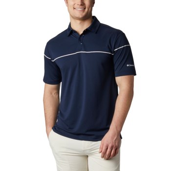 Columbia Omni-Wick Breaker Golf, Polo Azul Marino Para Hombre | 072869-NHC